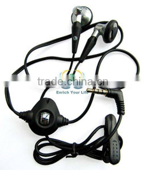 Hot sale earplug earphone for phone blackberry 8300