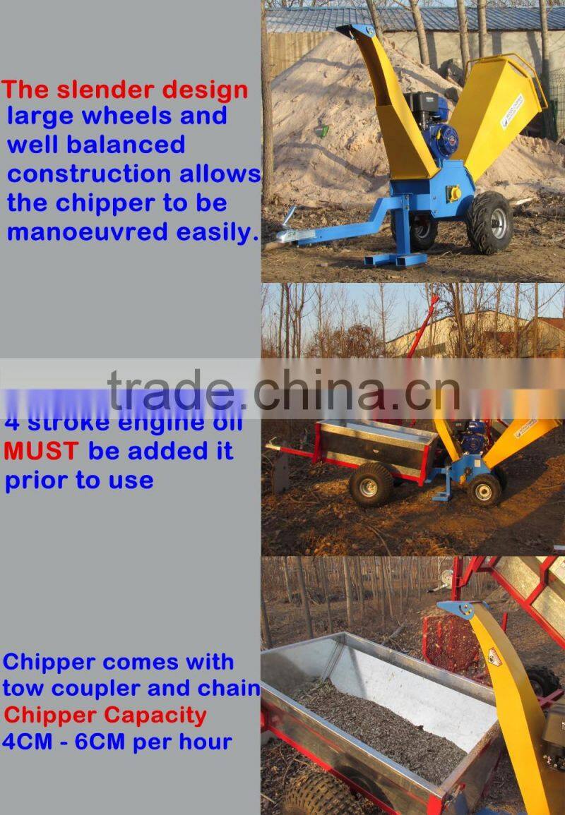 High quality and manufacturer factory direct atv wood chipper