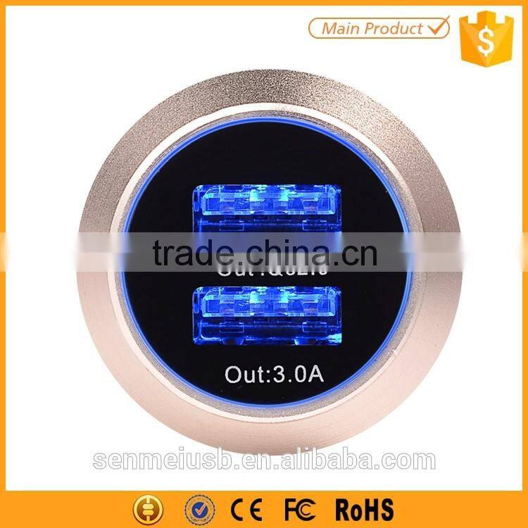 Universal RoHS 2 Port USB Holder QC2.0 Chargers For Cell