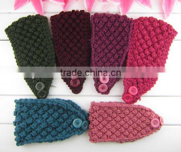 crochet corn pattern girl hair tie