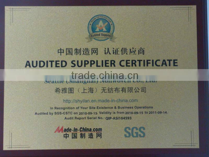 needle punched nonwoven fabric for shoes lining