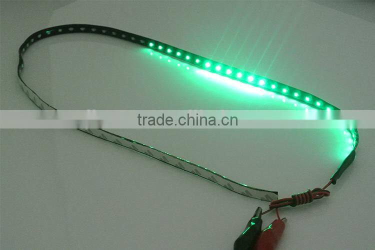 LED 90cm Strip Knight Rider 66 smd Single Green Flashing Led Lights for Cars and Motorcycles