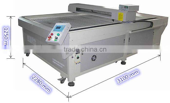 DX- 1325 flatbed large area co2 laser cutting machine price for sale