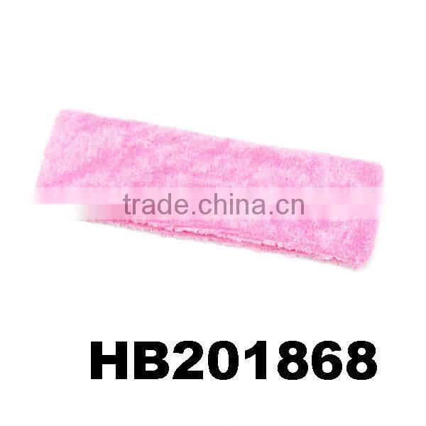 soft pink wool fur elastic girls headbands wholesale