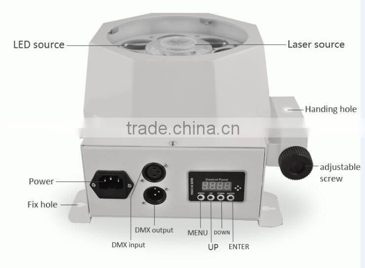 NEW KTV DJ BAR BALLROOM WEDDING CEILING GOBO LIGHTS 8 EYES ROTATING GOBOS