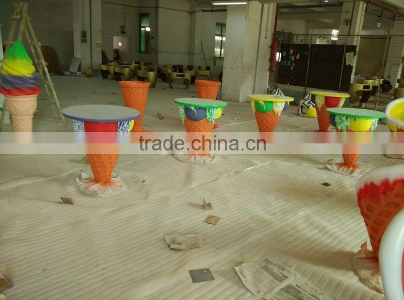 shop ice cream decoration/ Fibreglass Ice cream Cone Shop advertising/Ice cream shop decoration