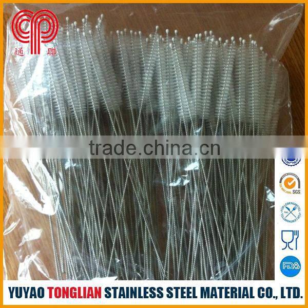 straight stainless steel 304 drinking straw with thread