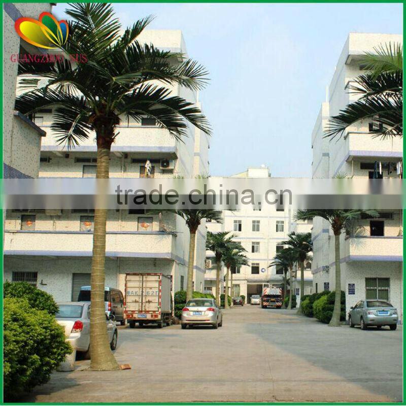Outdoor decor artificial coconut tree outside fiberglass artificial coconut tree