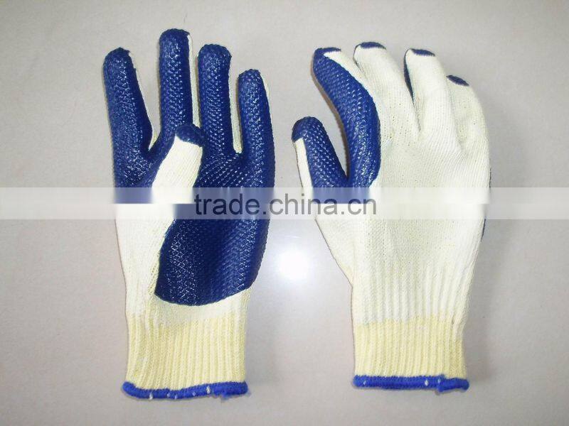 Rubber Coated Fingertips Protection Gloves