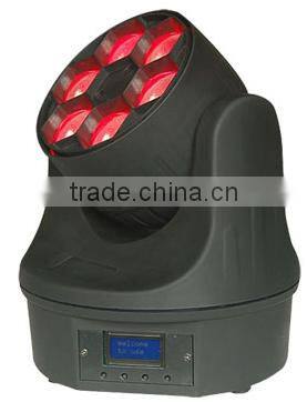 Hot Sell 6*15W LED 4 in1 RGBW Bee Eye Mini Beam Moving Head DJ Stage light