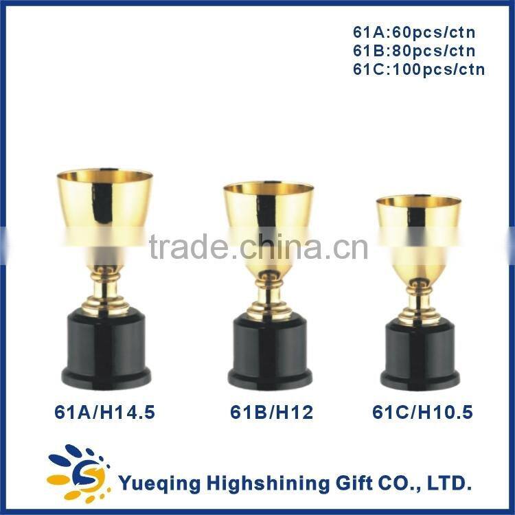 Cheap gold promotional best sale three sizes small student metal sports trophies trophy cup