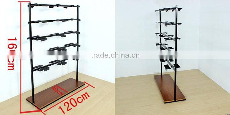 Huohua wholesale easy assembly store displaying shoe rack 50 pairs