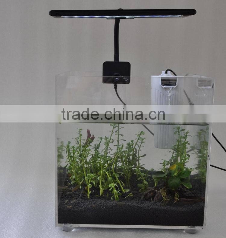 Factory sale mini glass skimmer color changing led light reef tank