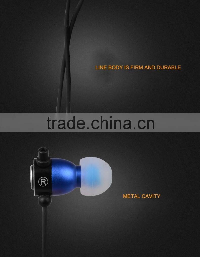 For Britain 3.5mm Connection Earhook with MIC Best Sport Metal Earphones Headset Headphones for Mobile phone