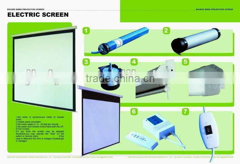 electric screen with remote control