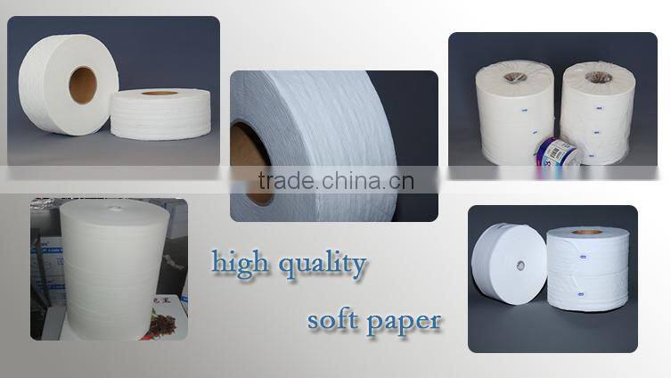 Natural white jumbo reel toilet tissue