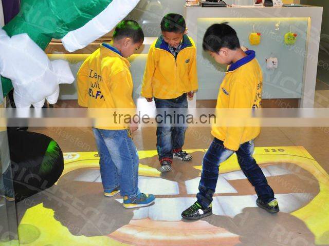 BEST BUY! RICHTECH amazing effects floor system with projector and mini PC