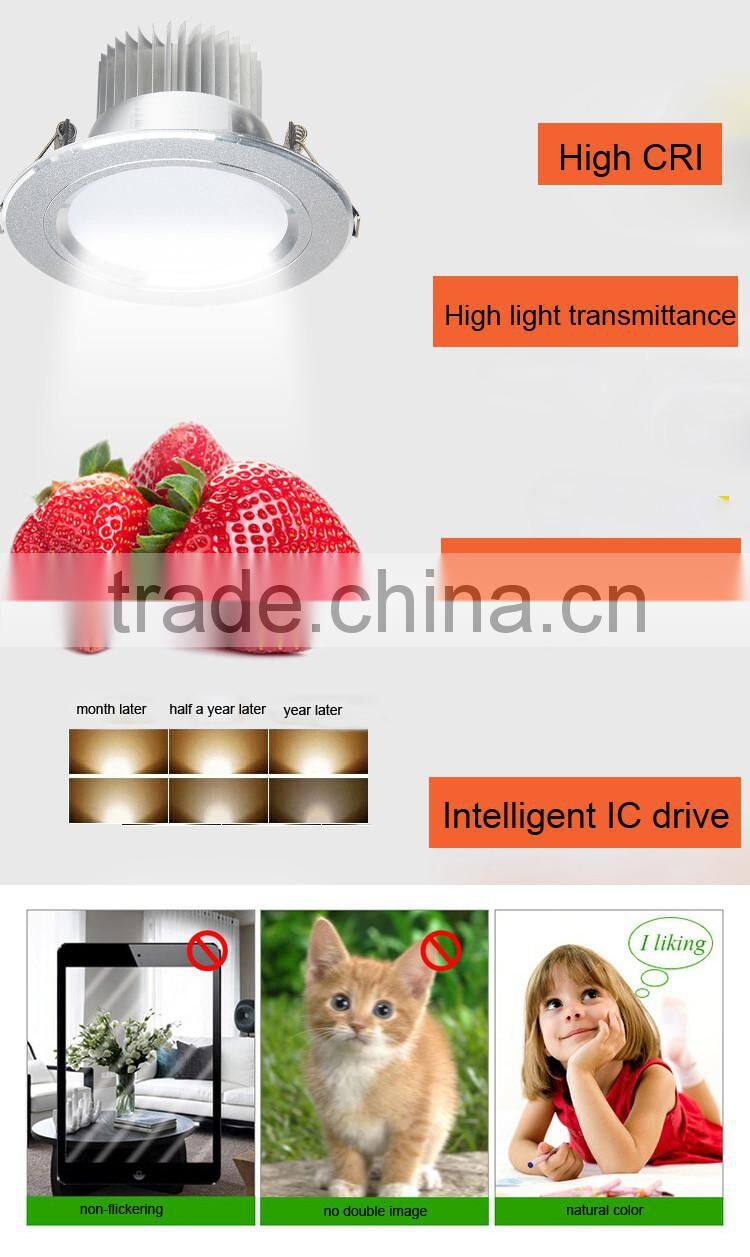 Best price LED downlight ,LED down light CE ROHS led ceiling downlight 3 YEARS WARRANTY
