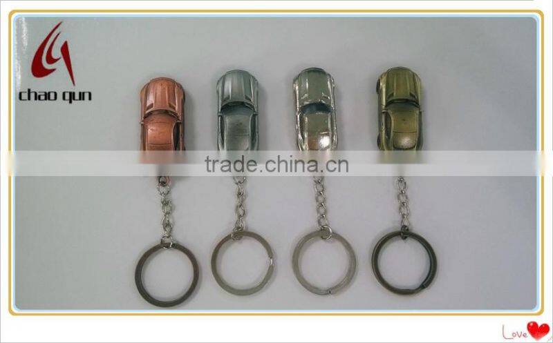 Metal 3D mini car model keychain