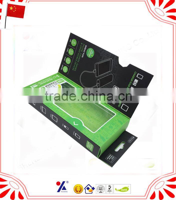 hanging blister packing with paper for electronics display