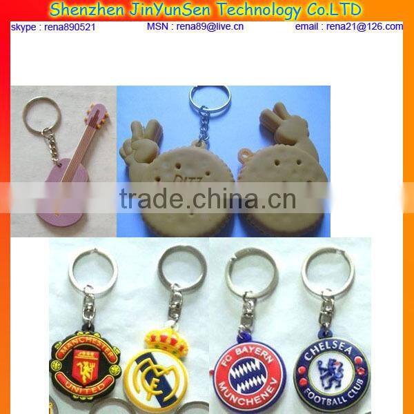 Promotional 3d soft custom pvc keychain