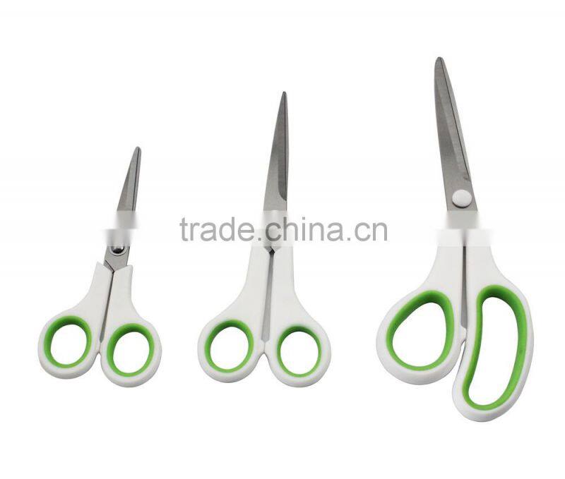 3pcs Soft Grip Handle Office Scissors Set
