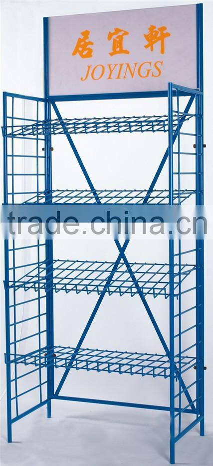 Blue Floor Standing Single Side Adjustable Steel Storage Shelving