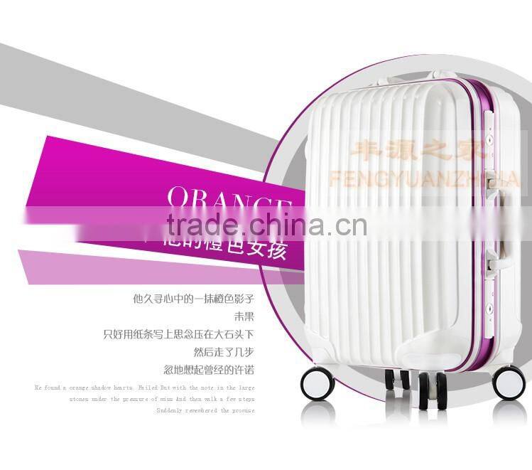 2016 china factory trolley case Fashion abs and pc aluminum frame travel luggage bag/travel trolley/new design travel bags