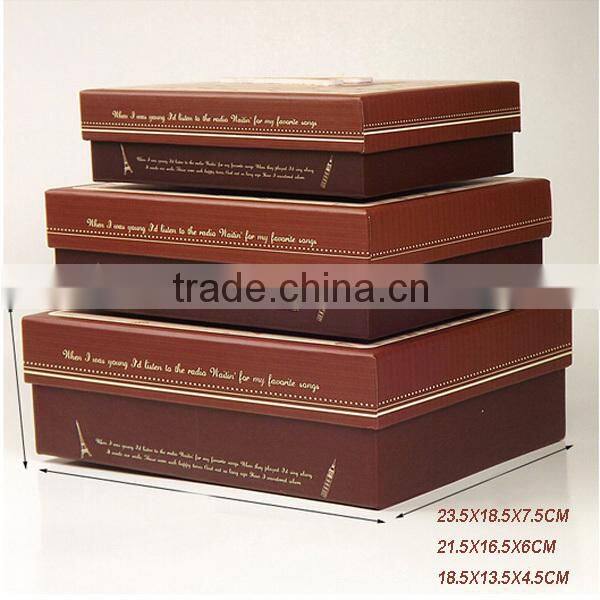 Embossed Paris Tower 3pcs Set Gift Box