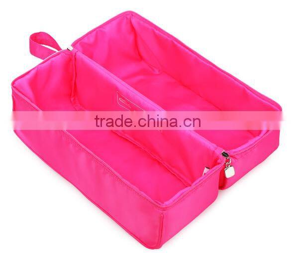 2015 fashion organic plain shoe bag for men and women travel used