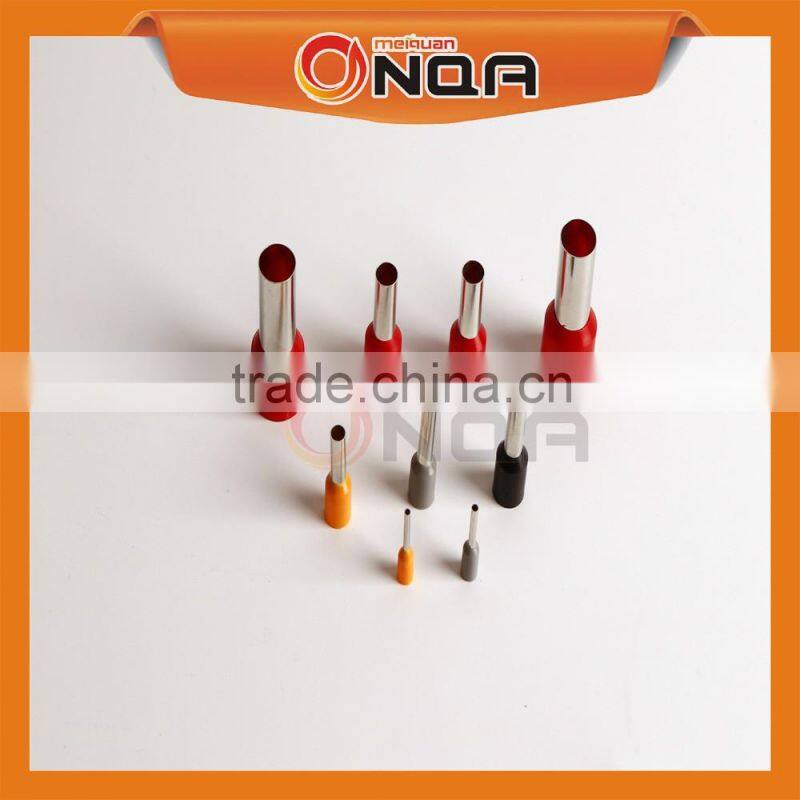 E Crimp Type Insulated Square Copper Tube Cord End Terminal Cable Lugs