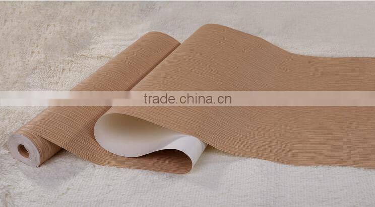 Semi PU leather for wall paper usage with metallic color