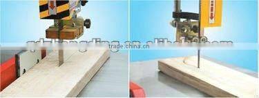 Horizontal band saw for wood