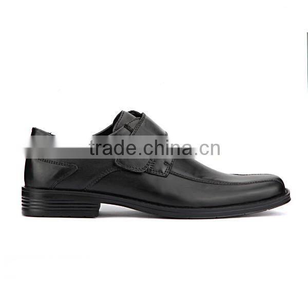 Black Bull Leather PU outsole men's business casual leather shoes flat shoes gentleman microfiber pattern