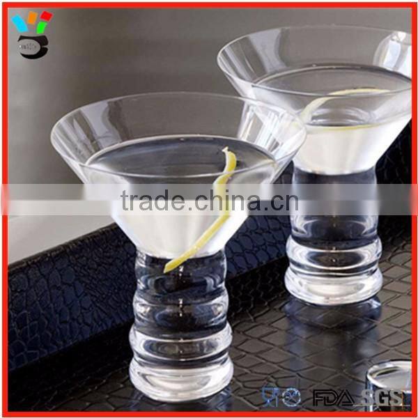 unique short stemmed bar martini glasses