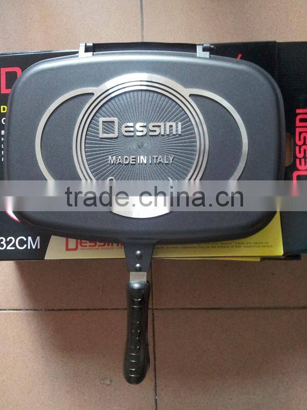 dessini die cast aluminium double sided frying pan