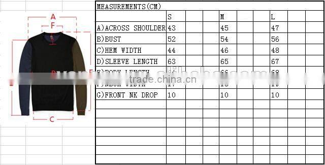 Casual Style Hot Selling knitting Gradient Men Cashmere Sweater