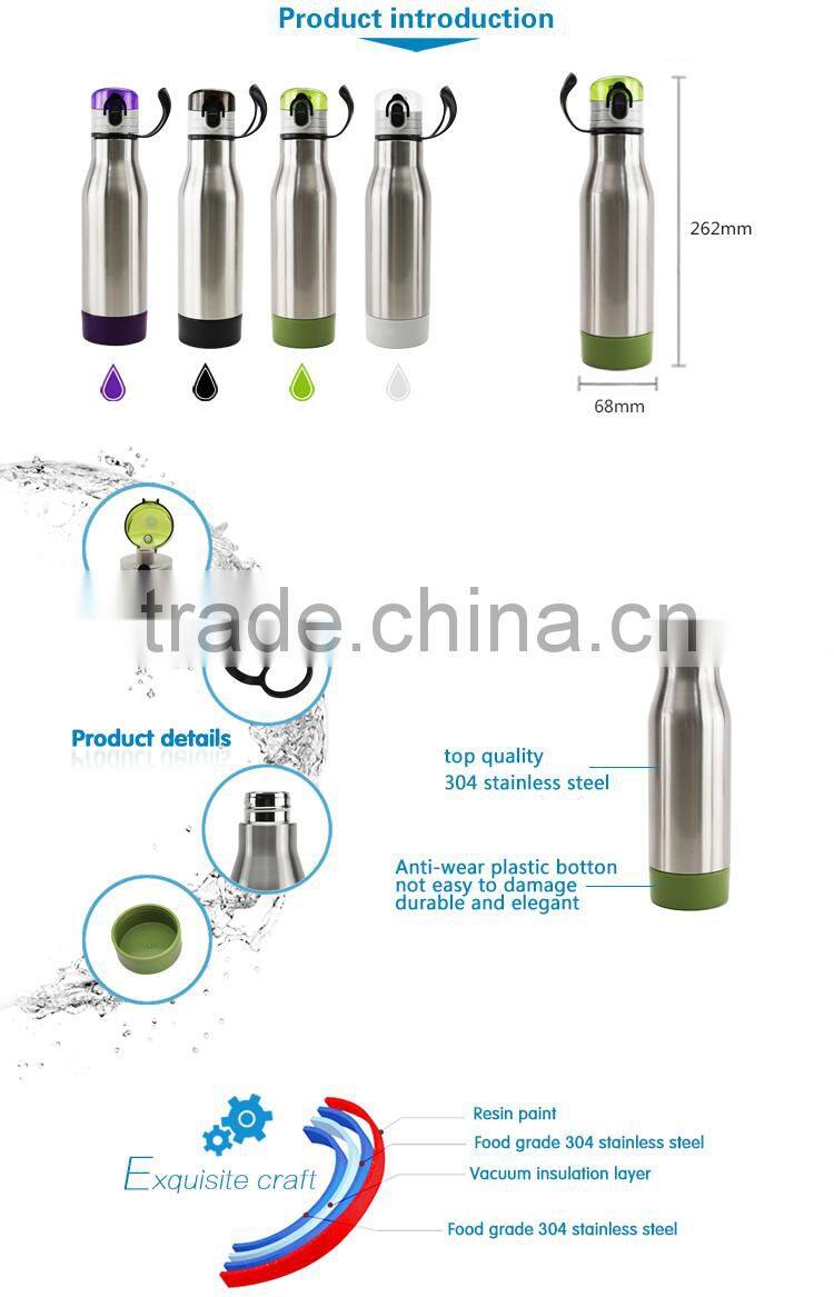 Sport 400ml stainless steel oem logo vacuum water bottle