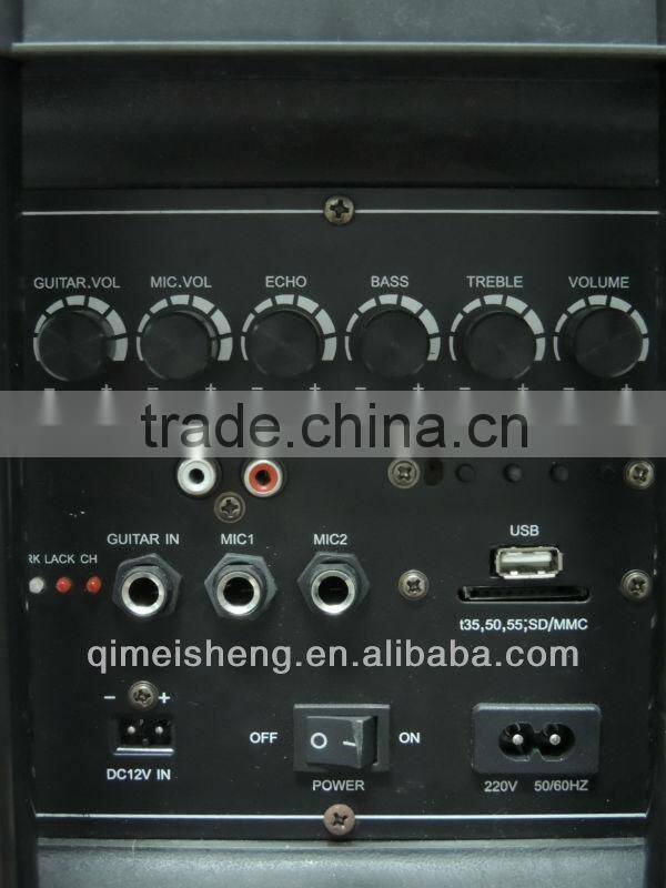 Hoxen 12" high power plastic audio speakers with built-in amplifer and bluetooth L-4