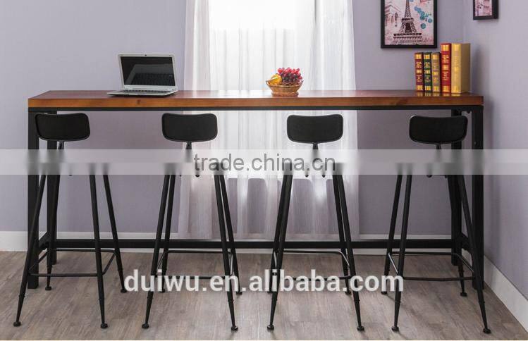 High black wrought iron swivel restaurant chairs