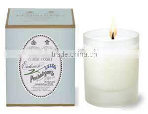 Luxury Natural Soy Candle in high end glass jar with cardboard box