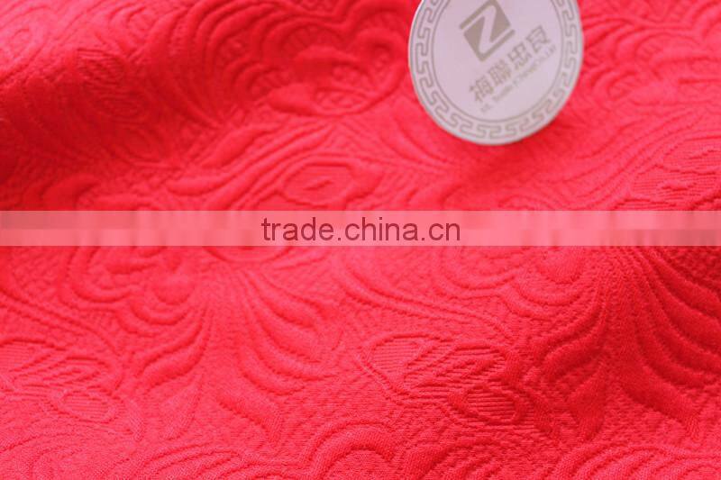 Polyester/cotton jacquard fabric for dresses and suit flower styles for women's apparel