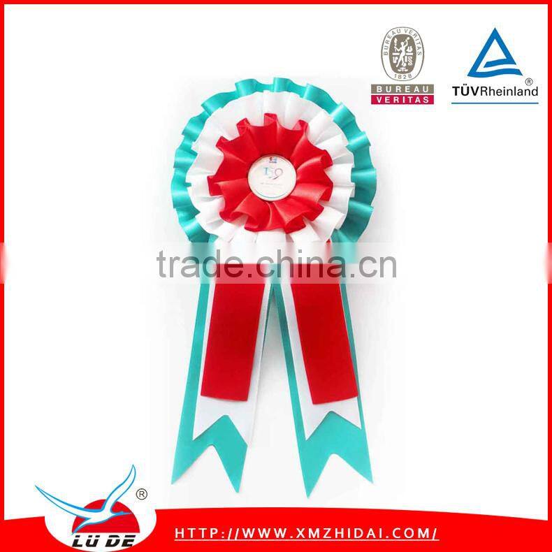 gift packing and decoration used ribbon rosette party badge