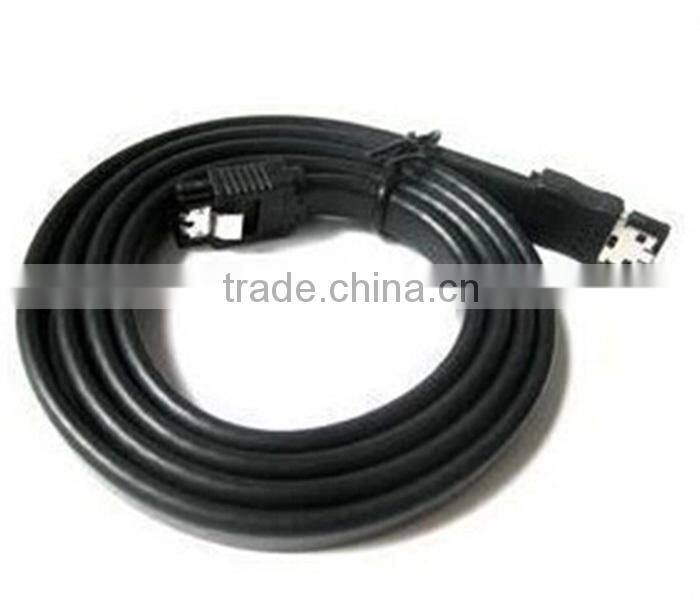 Black 3FT Shielded eSATA to eSATA External Serial ATA Data Cable