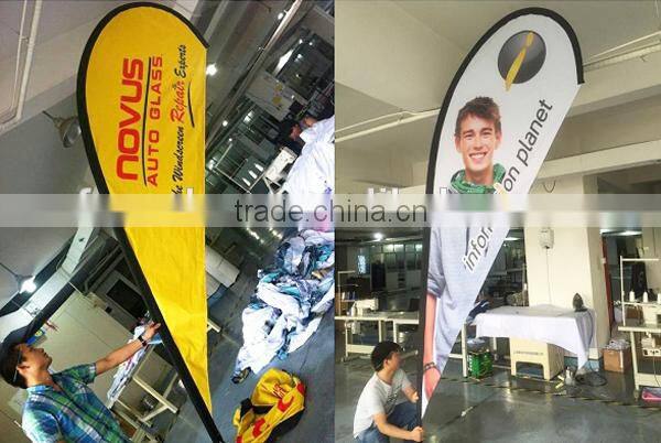 Wholesale High Quality Wind Resistant Telescopic Beach Flag Pole