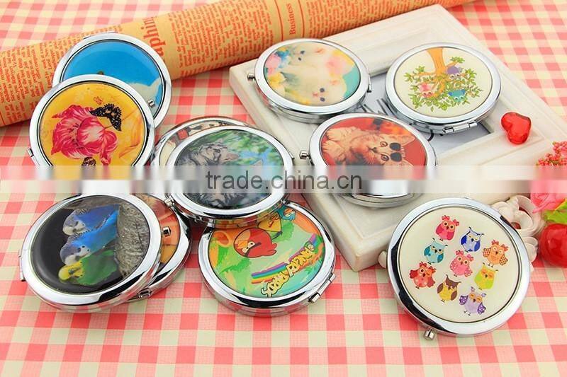 souvenir makeup metal pocket mirror