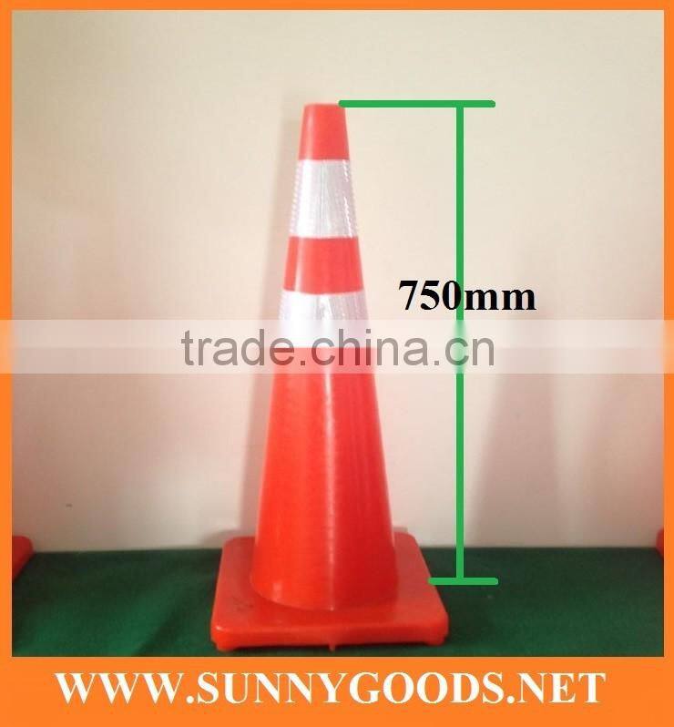 height 750mm high quality PVC colored trafic cones