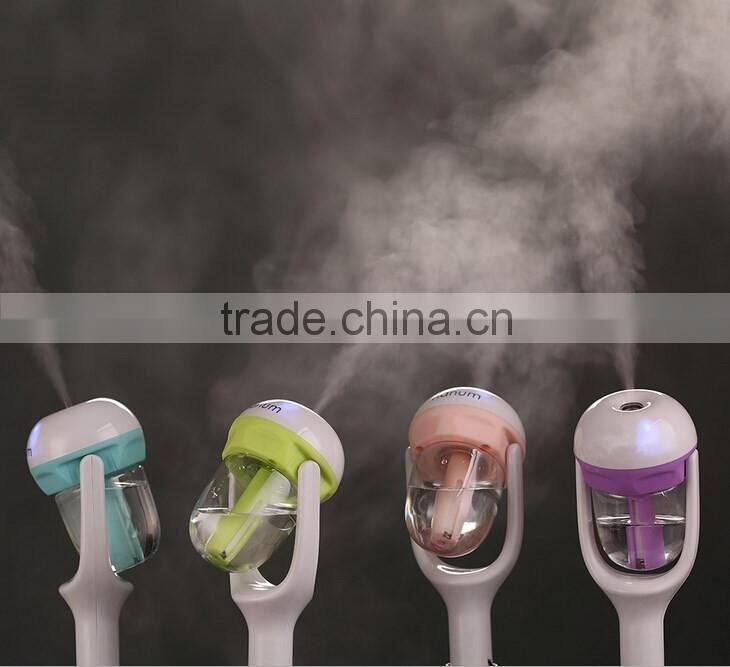 Colorful car humidifer Steam Air Humidifier Aromatherapy Essential Oil Diffuser Portable Mist Maker car fragrances min humidifer