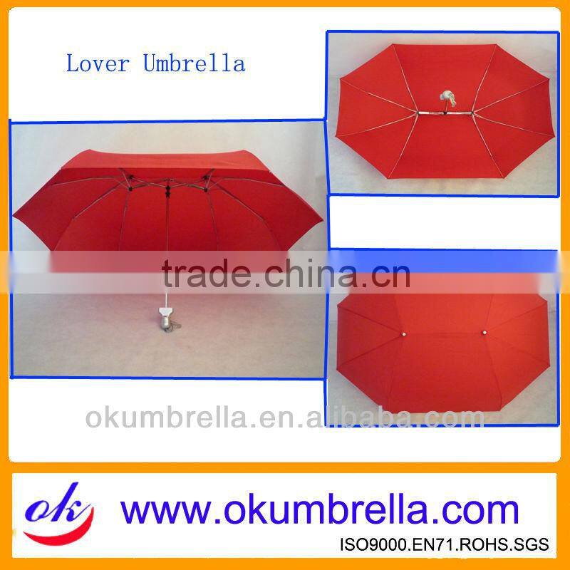 21 inches China High Quality Popula 3 Fold Lover Umbrella