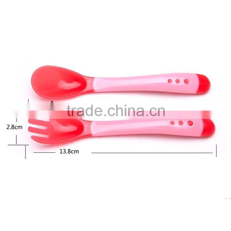 Baby Temperature Color Changing Plastic Spoon And Fork Price, Mini Plastic Spoon For Children